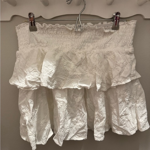 White Ruffle Skirt - Picture 4 of 4